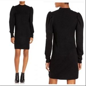WAYF LOLA MOCK NECK MINI SWEATERDRESS